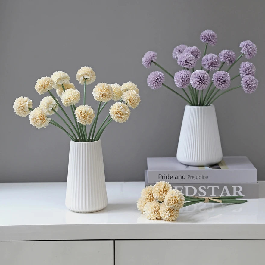 Silk Mini Ball Chrysanthemum Artificial Flower | 26cm Bouquet Artificial Flower Babs