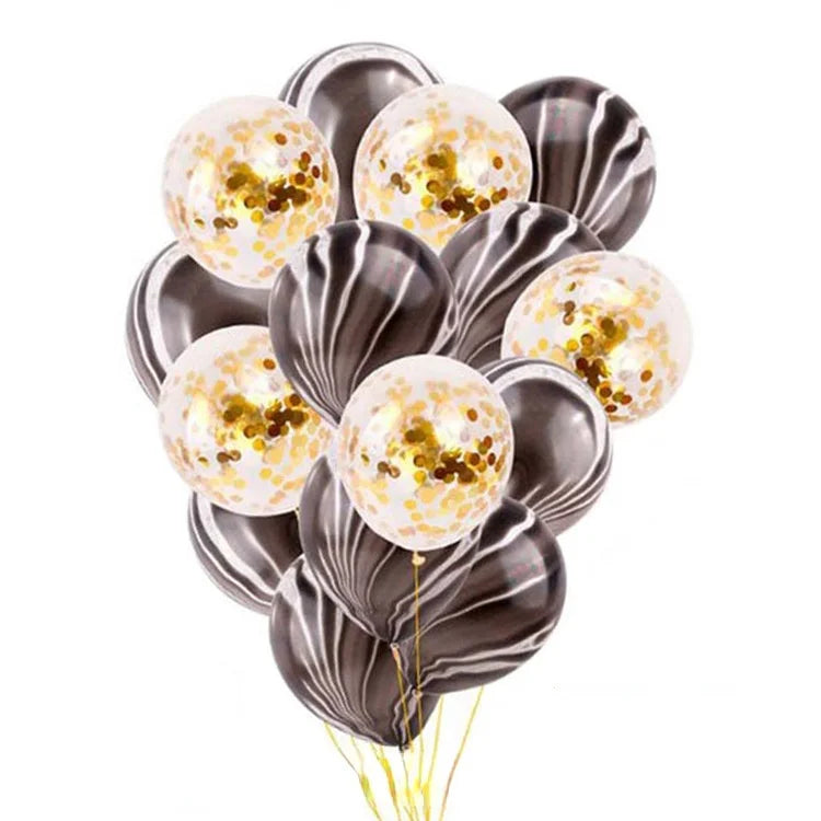 10-Pack Rose Gold Metallic Confetti Latex Party Balloons Party Balloons Babs 2 10inch