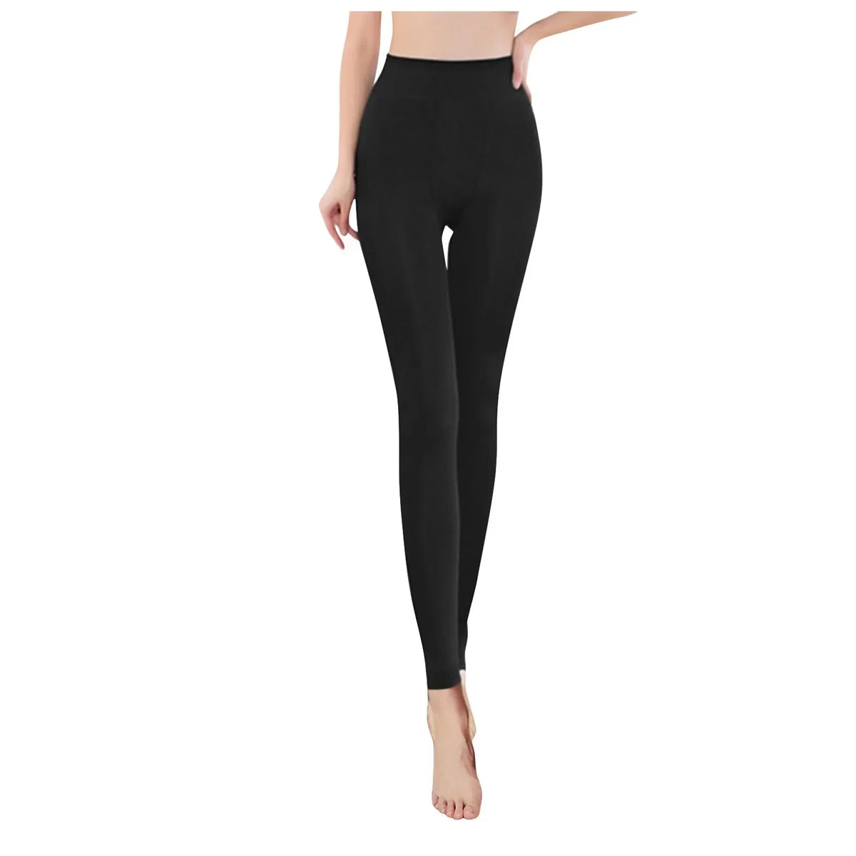 Women's Plush Lined Thermal Velvet Tights – Warm Winter Leggings Thermal Velvet Tights Babs Black-9 Point 10Pairs