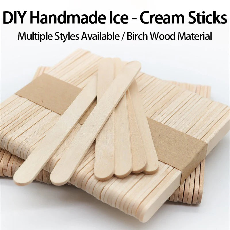 Wooden Popsicle Craft Sticks – 50 or 100 Pack | DIY & Decor Wooden Craft Sticks Babs