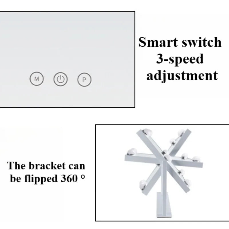 Oeny Smart Makeup Mirror with LED Fill Light & Magnifier LED Makeup Mirror Babs
