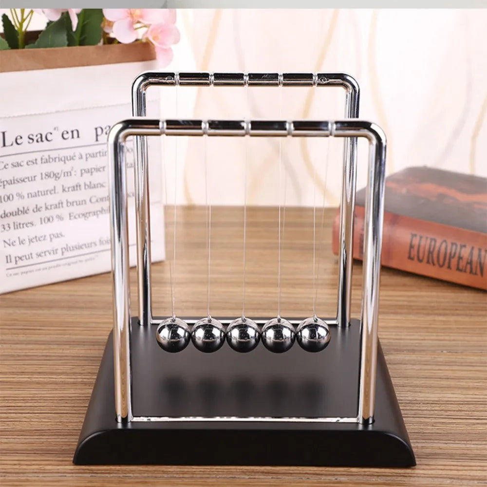 Newton's Cradle Steel Ball Pendulum – Physics Desk Toy & Decor Desktop Physics Toy Babs