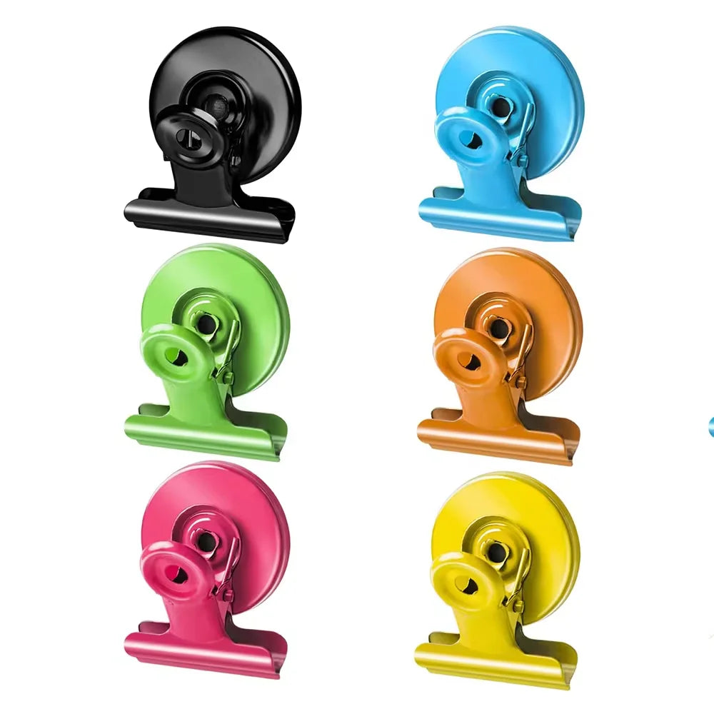 12Pcs Round Magnetic Clips – Heavy Duty Whiteboard Magnets Magnetic Clips Babs