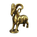 Deer Brass Figurine Abstract Geometric Metal Sculpture Desk Decor Metal Figurine Sculpture Babs 1PCS