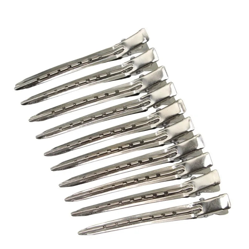 10pcs Stainless Steel Duckbill Hair Sectioning Clips & Clamps Hair Sectioning Clips Babs