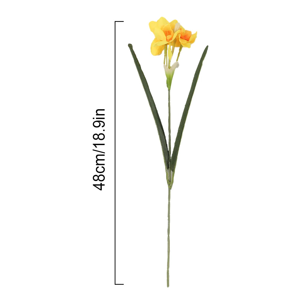 Yellow Artificial Rose Bouquet 2/4 Pcs – Faux Flower Home Décor Artificial Flower Bouquet Babs