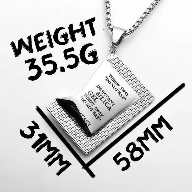 Stainless Steel Geometric Pendant Necklace | Punk Hip Hop Pendant Necklace Babs