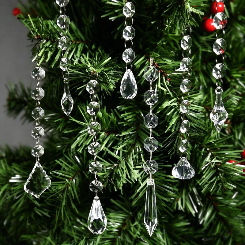 Crystal Snowflake Ice Stick Ornaments – Christmas Tree Decor Christmas Ornaments Babs