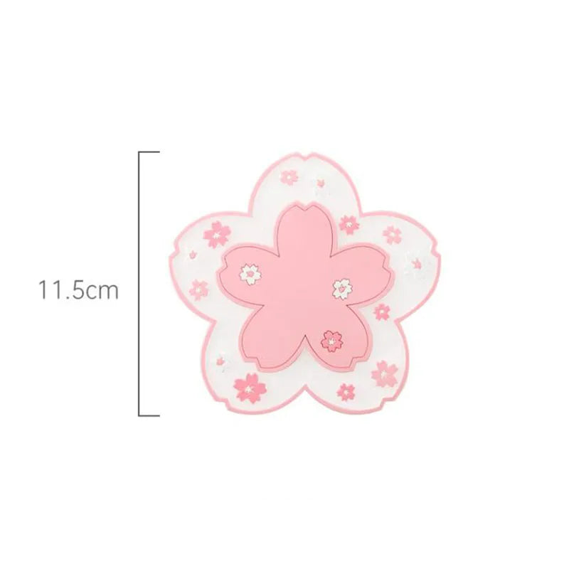 Sakura Blossom PVC Coasters – Insulated Floral Table Mats Decorative Coasters Babs 1