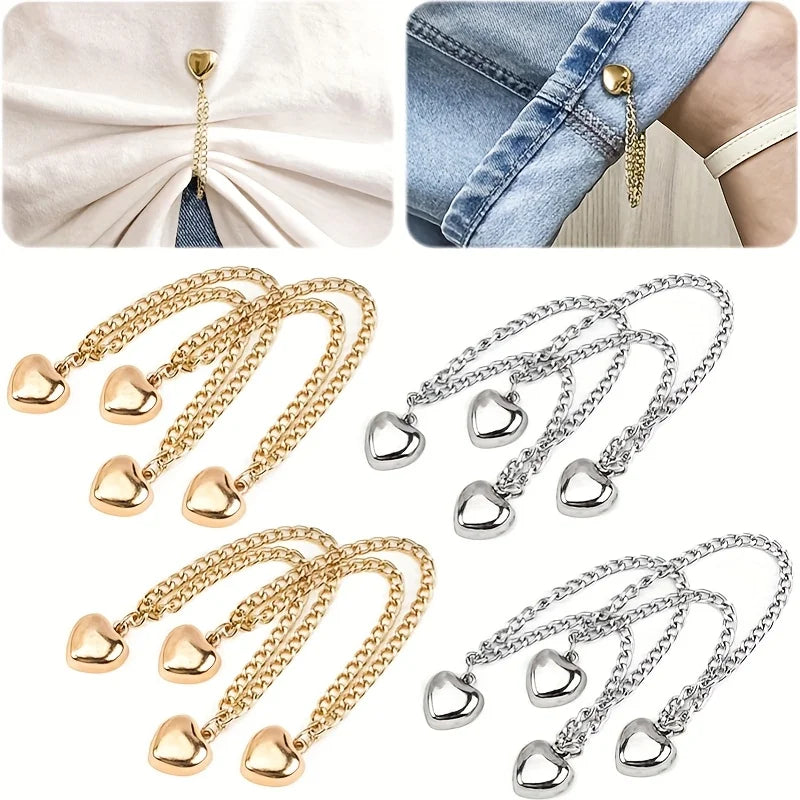 4pcs Magnetic Clothing Clips – T-Shirt Hem Cincher Set Clothing Style Clip Babs 4pcs