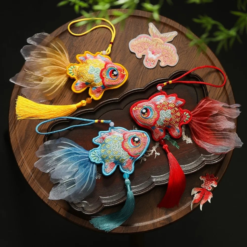 Koi Fish Tassel Pendant | Chinese New Year Good Fortune Decor Festive Tassel Pendant Babs