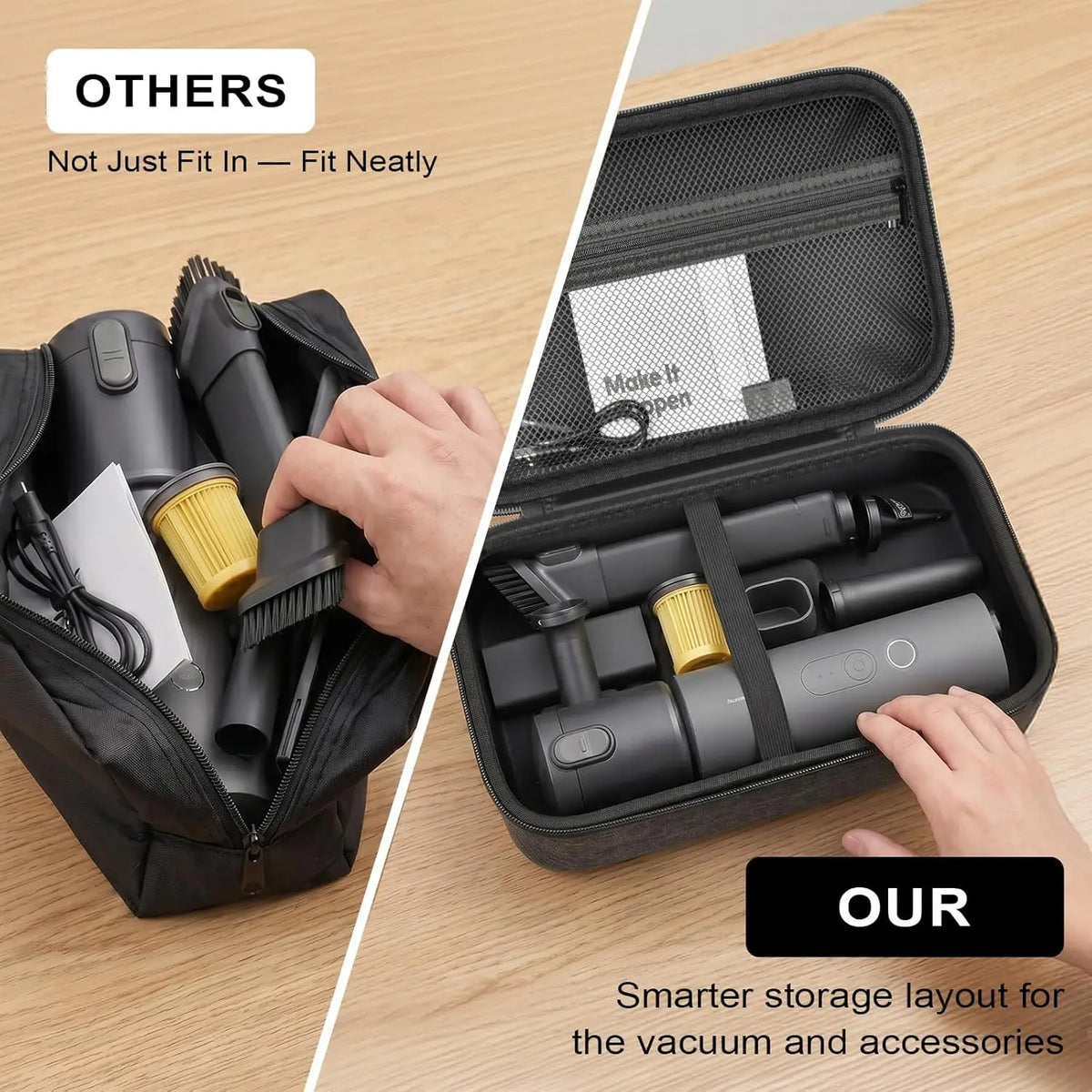 Hard EVA Case for HOTO Voice-Tank 4-in-1 Car Vacuum Organizer EVA Protective Case Babs