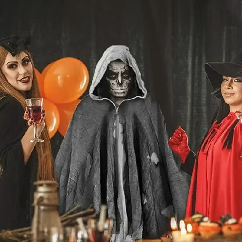 Halloween Adult Witch Cape & Grim Reaper Cloak – Unisex Costume Halloween Costume Cape Babs