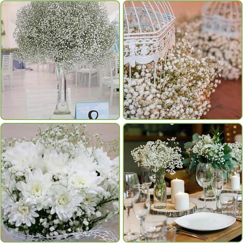 Artificial Gypsophila Flowers 20/50pcs – Wedding & Home Décor Artificial Flowers Babs