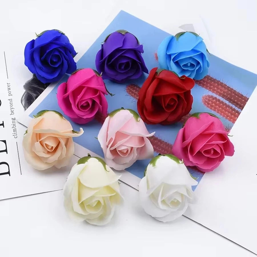 Soap Flower Rose Heads – Artificial Bouquet for Wedding & Décor Artificial Soap Flowers Babs