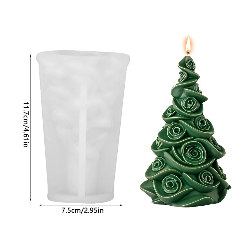 3D Christmas Tree Silicone Mold – DIY Candle & Craft Mould Silicone Craft Mold Babs A