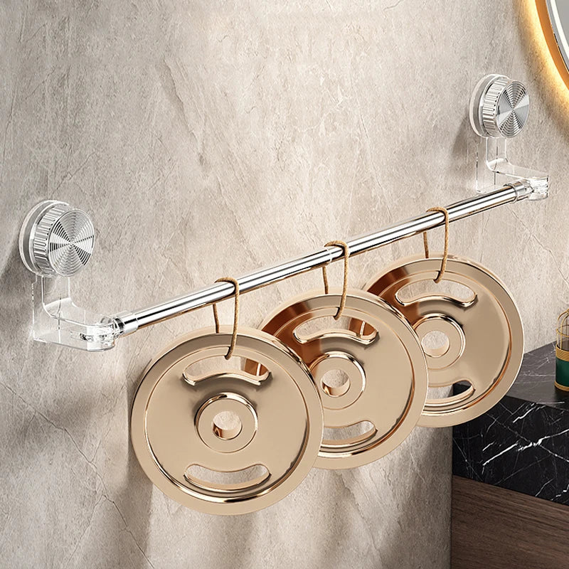Retractable Suction Cup Towel Rack, No-Drill 30–60cm Towel Rack Babs