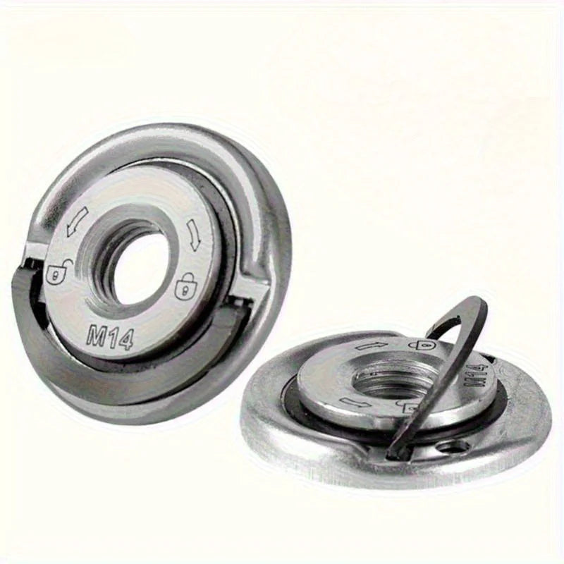 M14 Quick Release Flange Nut – Angle Grinder Locking Pressing Plate Grinder Flange Nut Babs