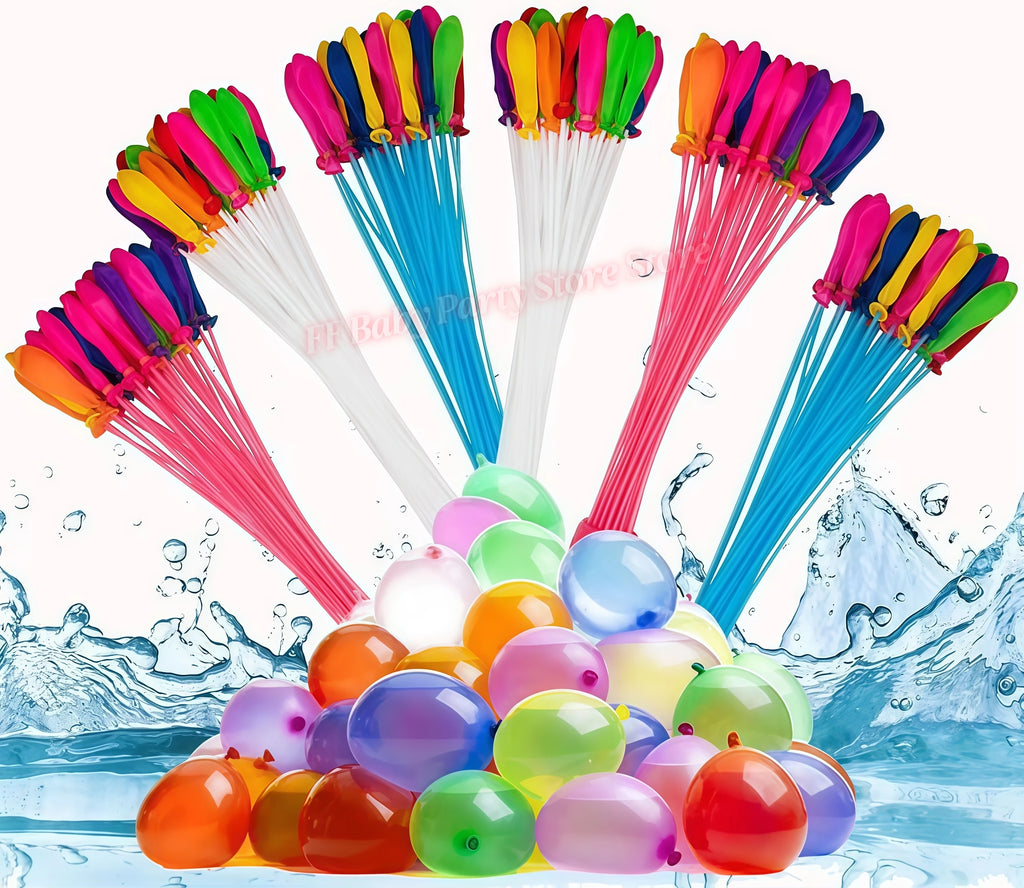 111Pcs Self-Tie Water Balloons – Fast Fill Splash Balls Set Water Balloon Set Babs