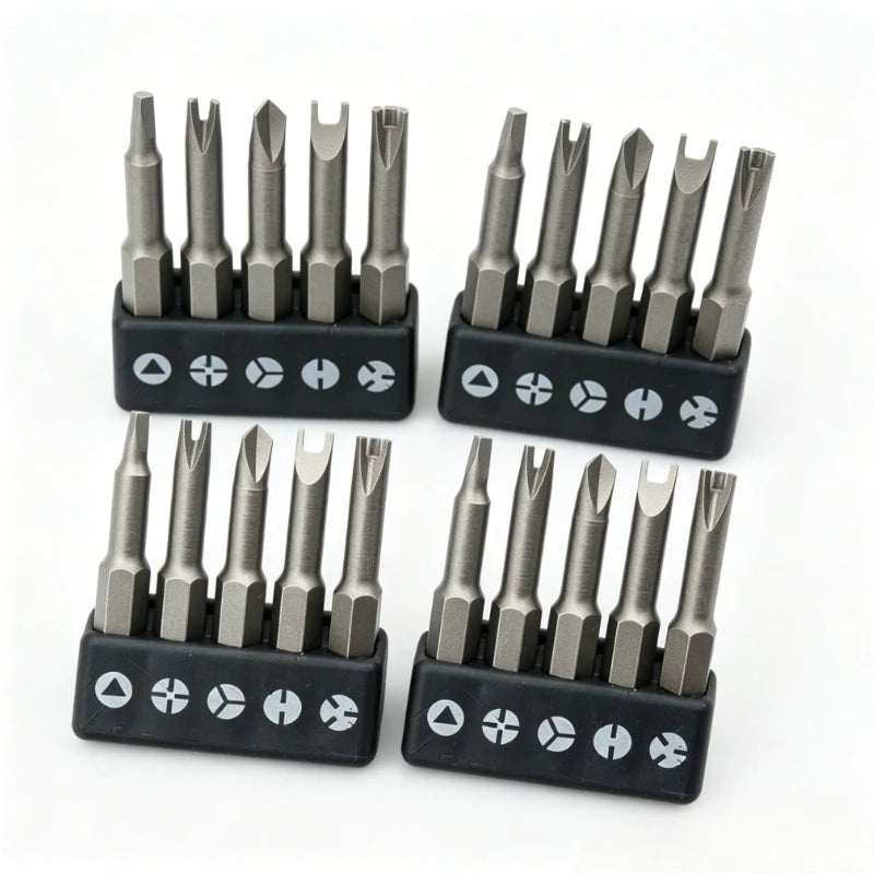 4-Set Special Screwdriver Bits – Y, Triangle, U & Cross, 50mm Screwdriver Bit Set Babs 4 Set