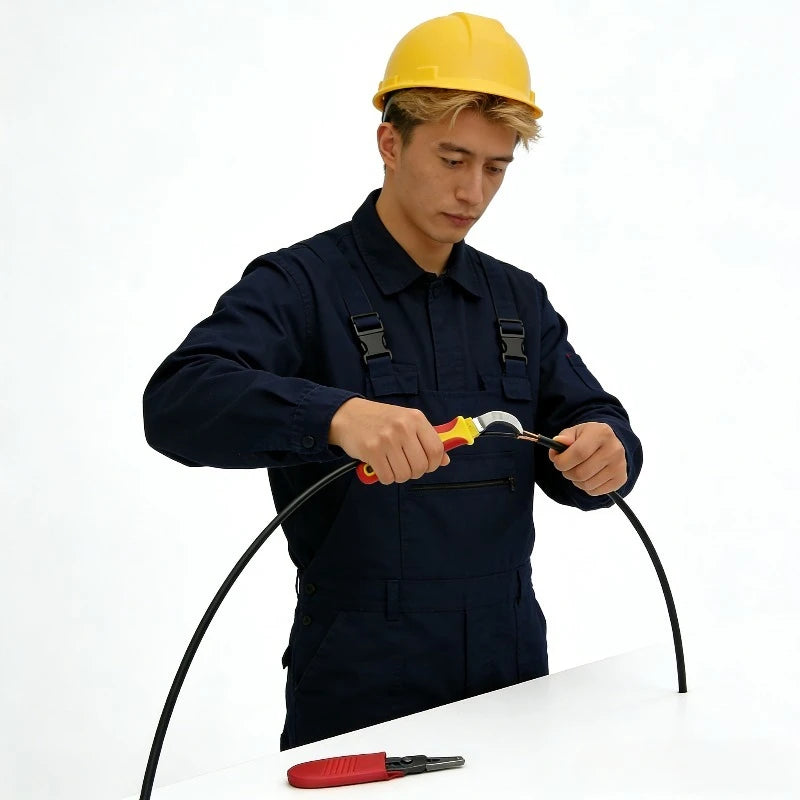 Insulated Cable Stripper Knife – Dual Blade Electrician's Tool Cable Stripper Knife Babs