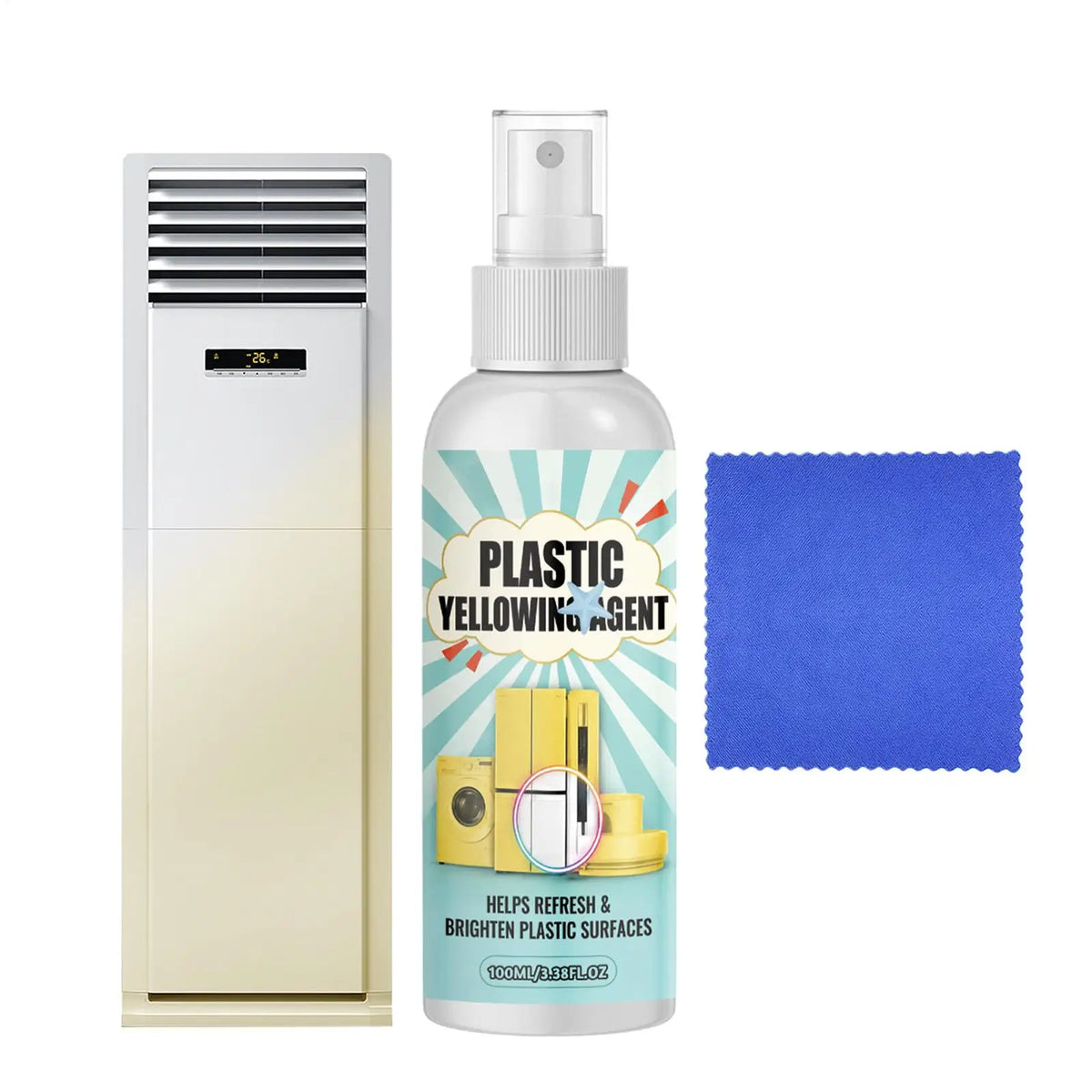 Plastic Anti-Yellowing Cleaner for Appliances – 100ml Kit Appliance Cleaner Babs