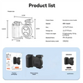 One-Handed Smartphone Camera Handle Grip – Universal Anti-Shake Smartphone Camera Grip Babs Black