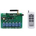 6 Channel RF Relay Module Board Remote Control Switch 110-240V RF Relay Module Babs As Shown NONE