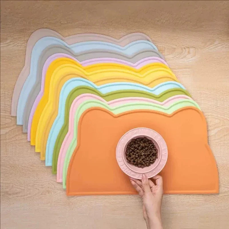 Cat & Dog Silicone Meal Mat – Waterproof & Anti-Slip Pet Feeding Mat Babs