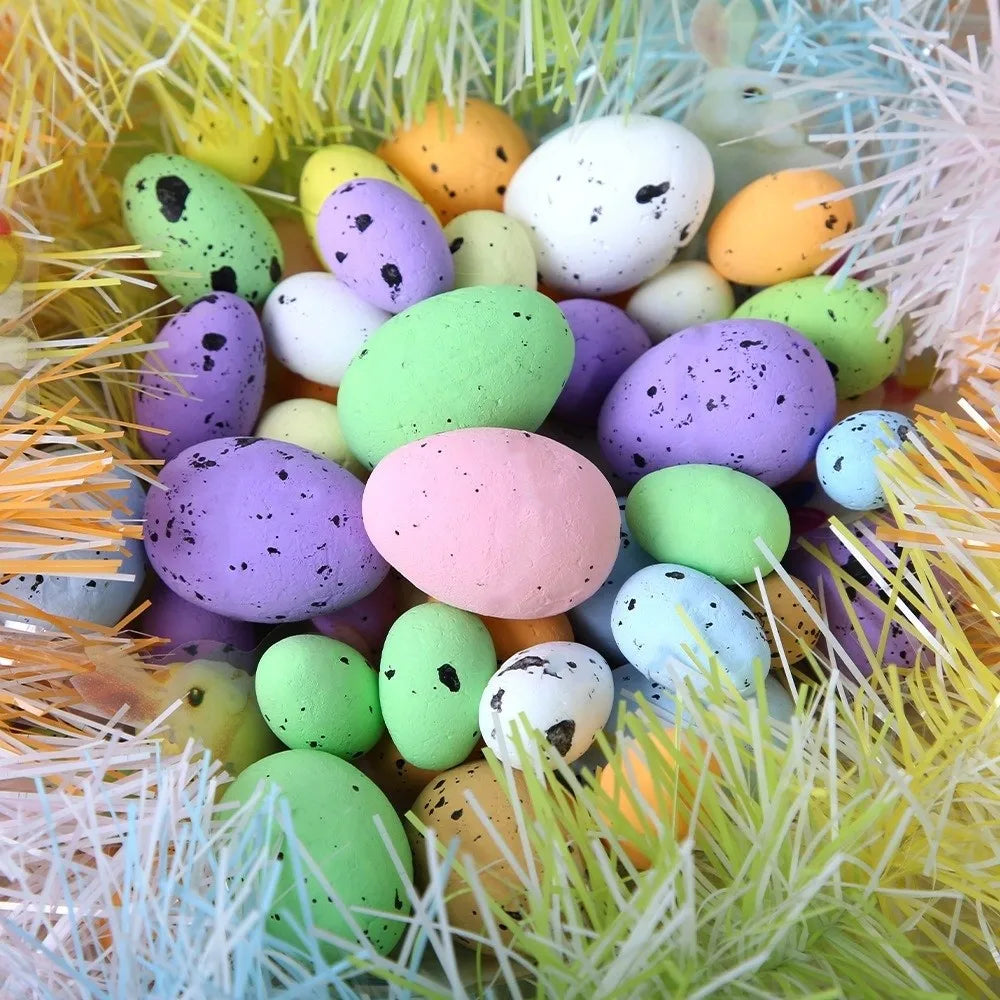 200Pcs Colorful Foam Easter Eggs – DIY Craft & Basket Filler Easter Craft Decoration Babs