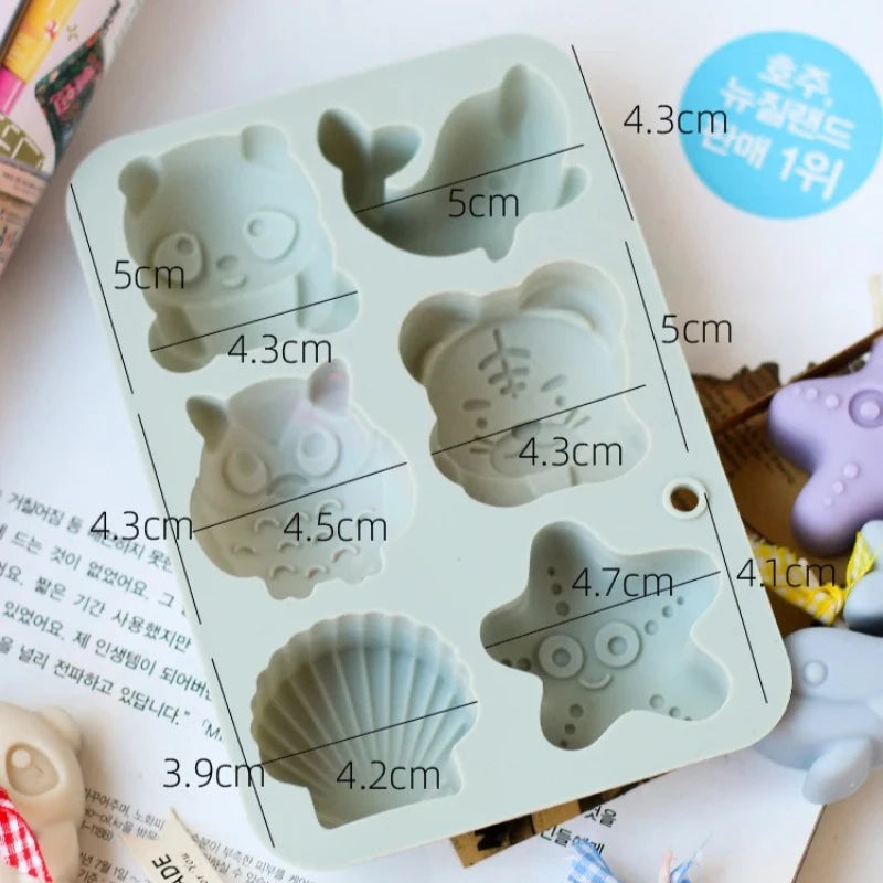 Cute Zoo Silicone Mold – DIY Soap, Gypsum & Resin Craft Silicone Craft Mold Babs
