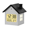 Creative Digital Alarm Clock – Kids' Bedside House Table Clock Digital Alarm Clock Babs Black Roof