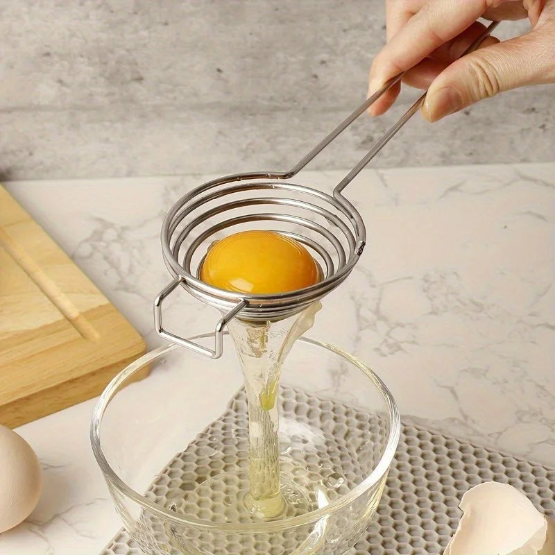 Stainless Steel Egg Separator – Yolk & White Divider Tool Egg Separator Tool Babs
