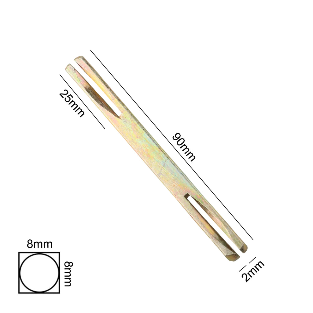 8mm Square Door Handle Spindle Pin 85–130mm Galvanised Iron Door Handle Spindle Babs