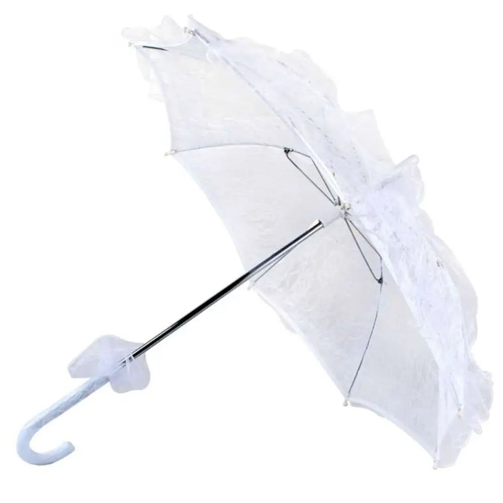 Lace Bridal Parasol – Hollow Floral Embroidery Wedding Umbrella Bridal Parasol Babs