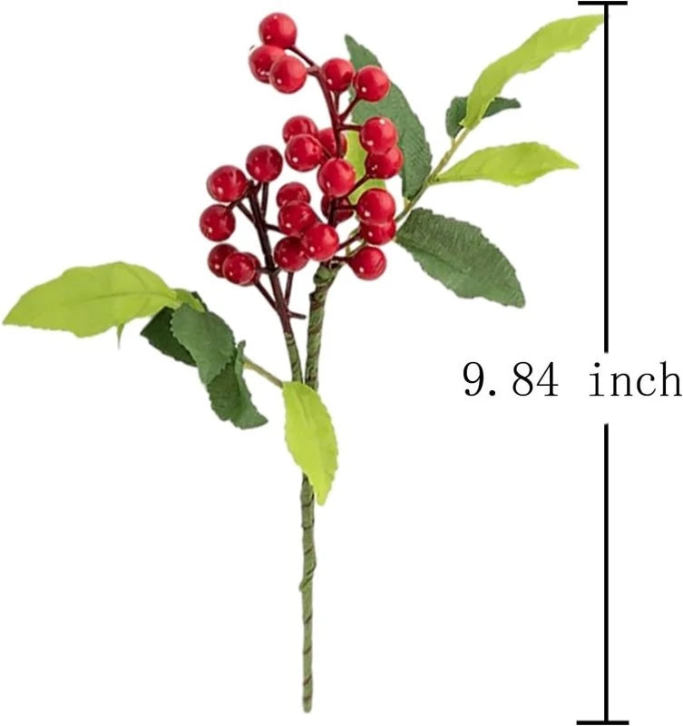Artificial Holly Berry Sprigs – Christmas & DIY Wedding Décor Artificial Holly Sprigs Babs Red 2 pcs