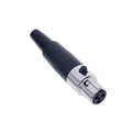 XLR 3-Pin Female Mini TA3F Mic Connector for Audio Equipment Audio Connector Babs one size