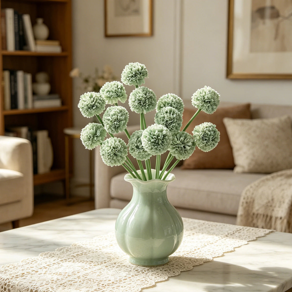 Artificial Silk Mini Ball Chrysanthemum Flowers – Home & Wedding Artificial Silk Flowers Babs