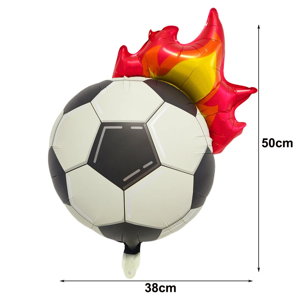 Soccer Foil Balloons 18" | Football Party Décor 5 or 10 Pack Party Foil Balloons Babs A-1 As show 5pcs