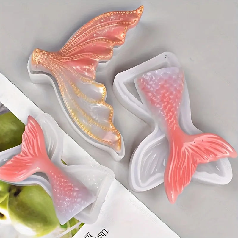 Mermaid Tail Silicone Mold – Resin, Cake & Soap Crafting Silicone Craft Mold Babs