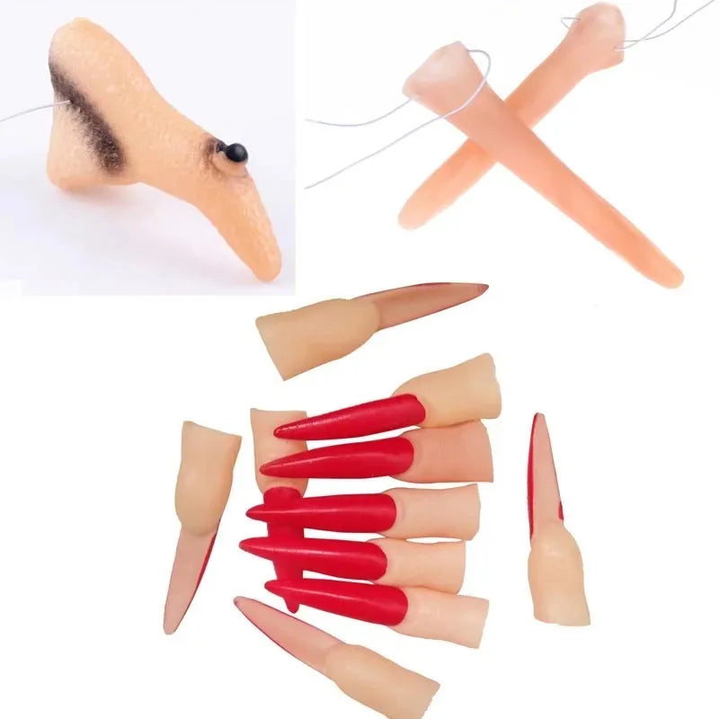 Halloween Witch Zombie Fake Nail Claws – Cosplay DIY Costume Halloween Nail Claws Babs