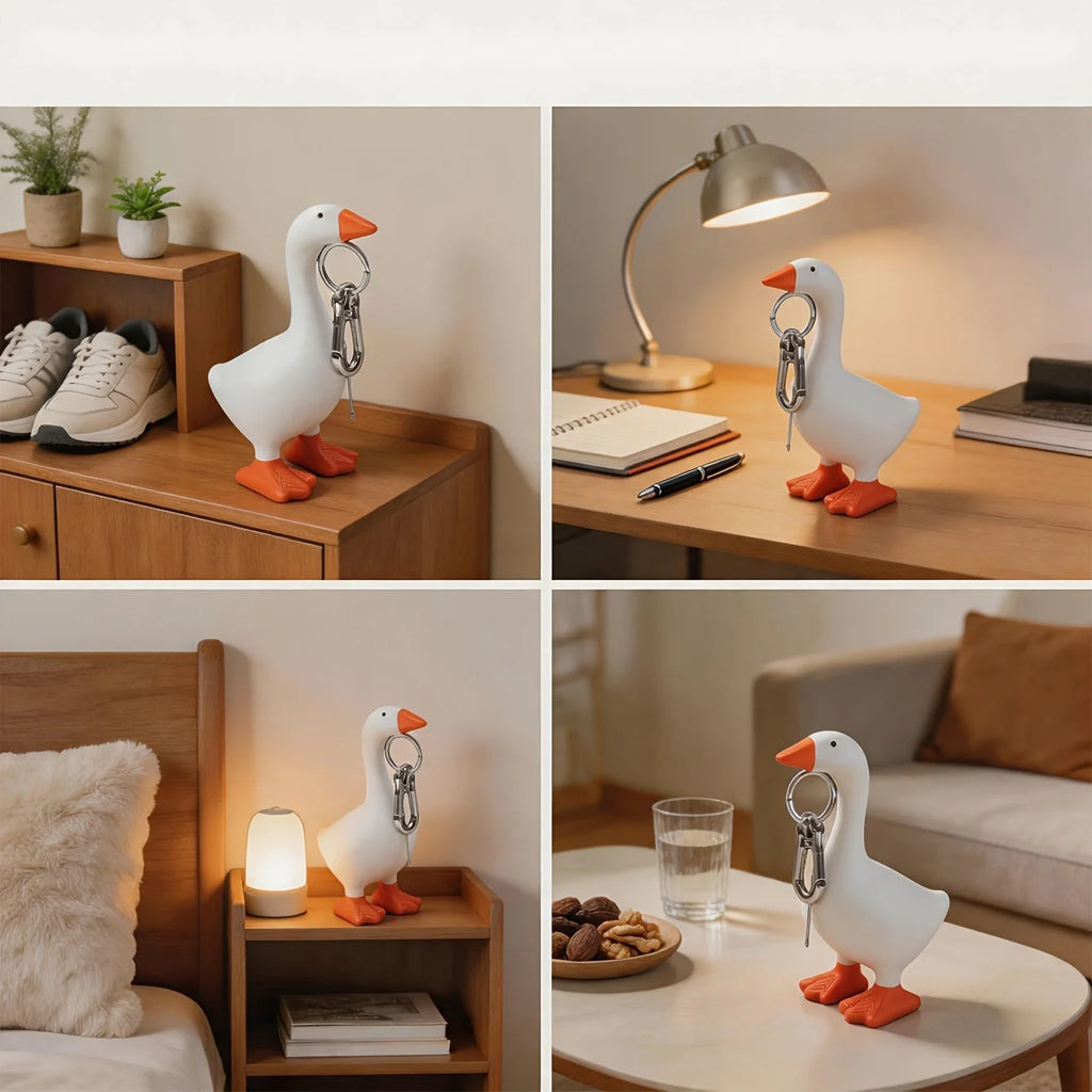 Magnetic Resin Goose Organizer – Desk, Entryway & Bar Decor Decorative Organizer Babs