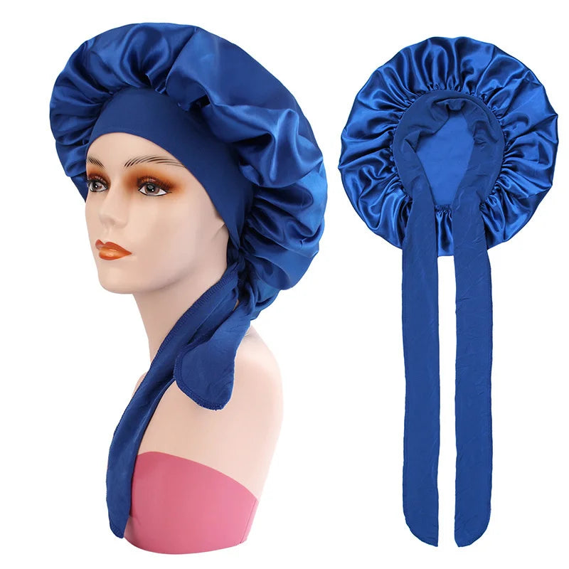 Women's Elastic Sleeping Hat – Solid Color Hair Care Cap Sleeping Hair Cap Babs 1PCS 5