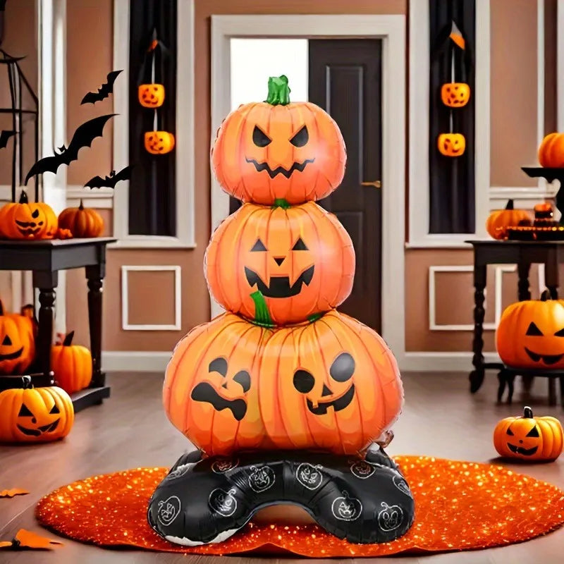 Halloween 4D Stand-Up Foil Balloon – Witch Pumpkin Dead Tree Halloween Party Balloon Babs