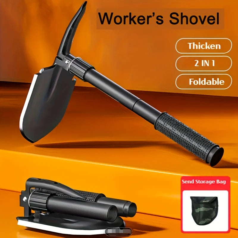 Tactical Folding Shovel with Saw & Pickaxe | Camping Tool Tactical Folding Shovel Babs