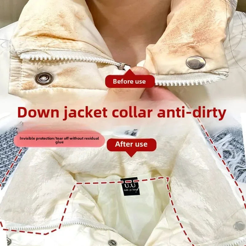 Transparent Collar Protector Stickers – Anti-Stain for Jackets Collar Protector Sticker Babs