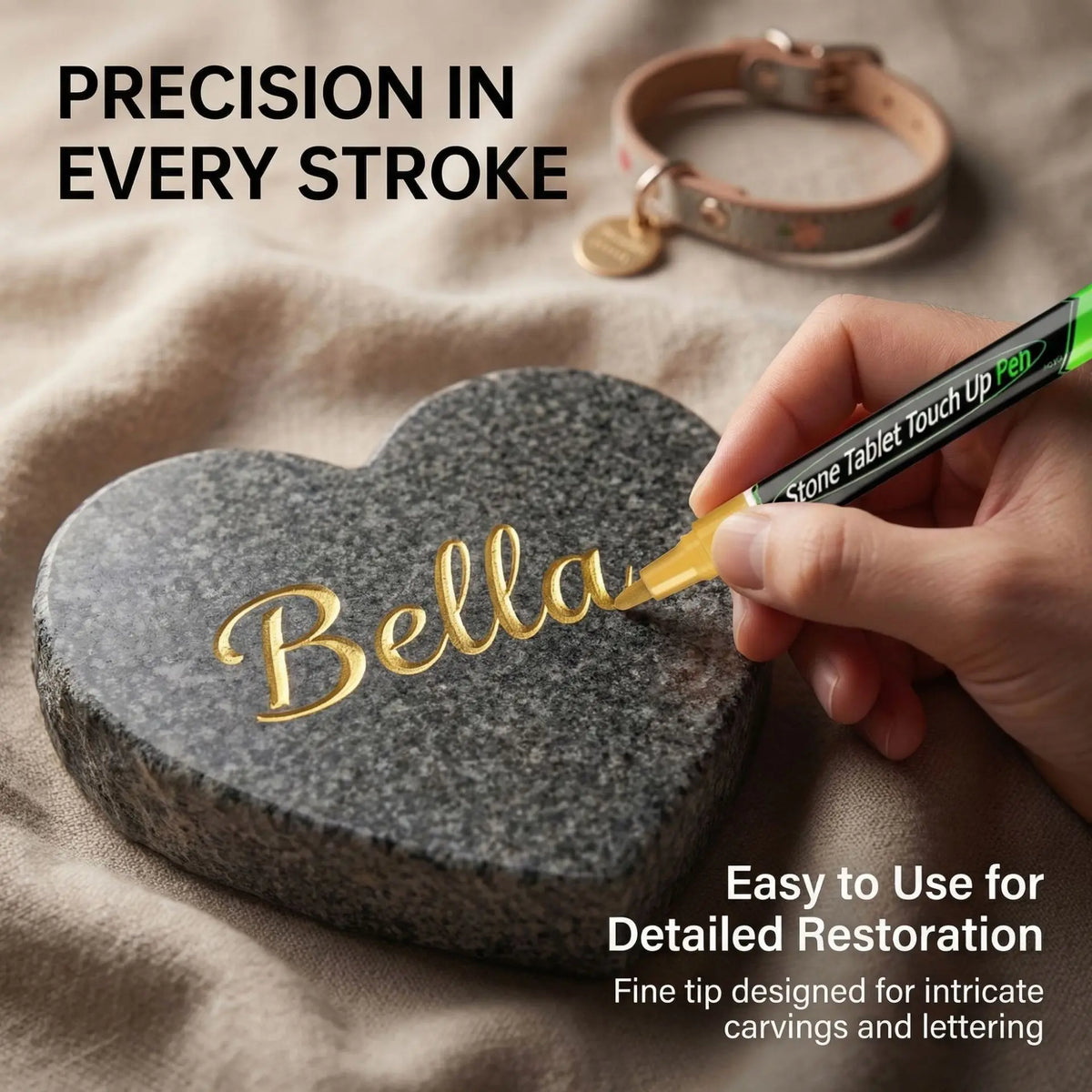 Tombstone Repair Pen – Stone, Metal & Rubber Touch-Up Tool Surface Repair Pen Babs