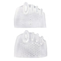 2-Pack Silicone Toe Separators & Metatarsal Pads | Foot Care Toe Separator Pads Babs Transparent