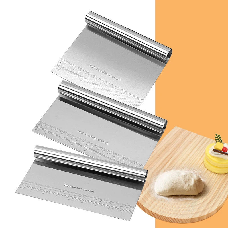 Stainless Steel Dough Scraper & Cake Pastry Cutter Tool Dough Scraper Babs