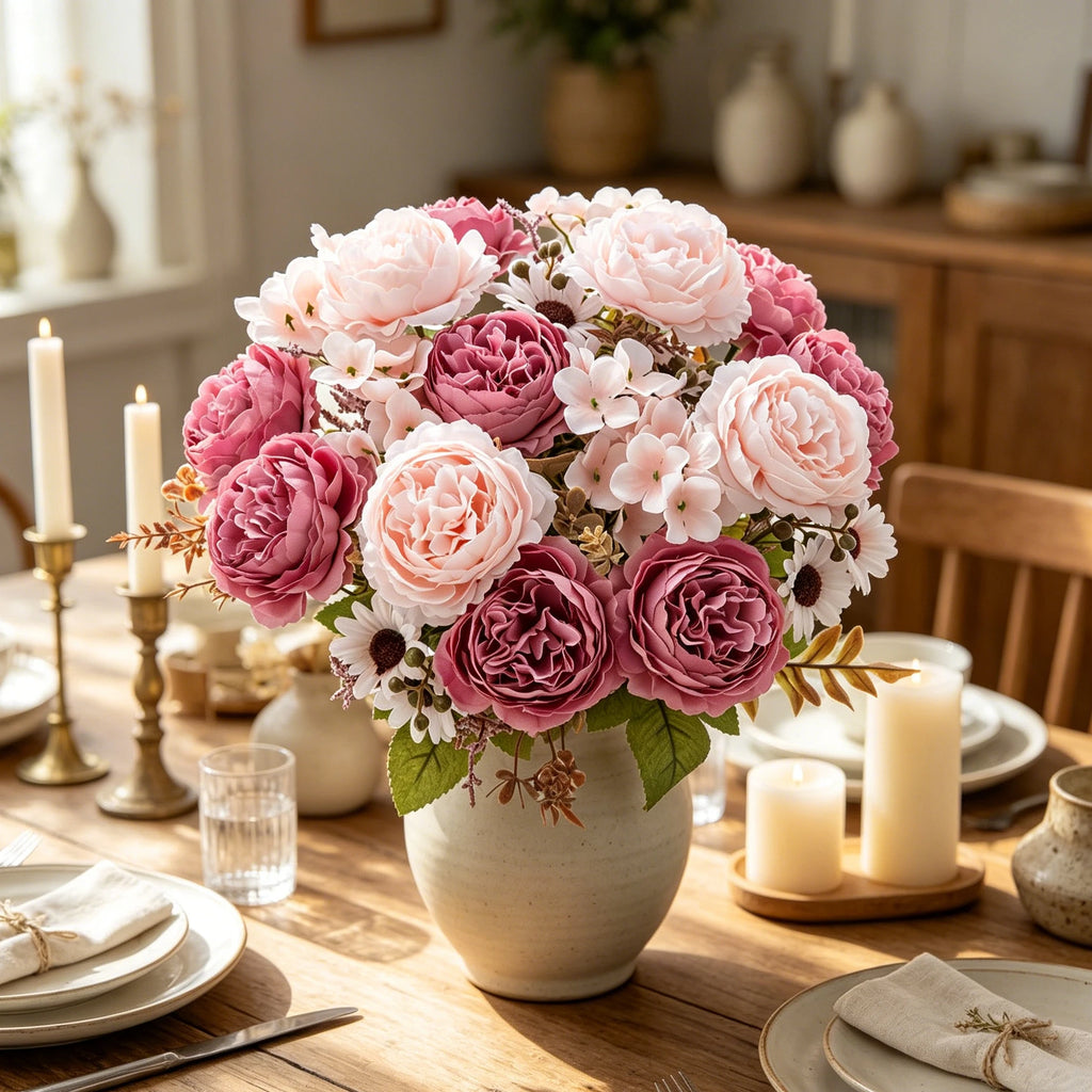 Silk Persian Peony Artificial Flower – Wedding & Home Décor Artificial Silk Flower Babs